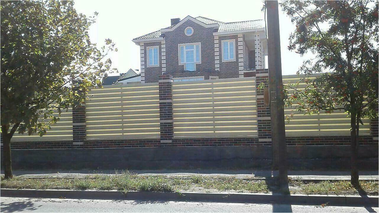 Забор из штакетника 115м фото2 в Красноярске