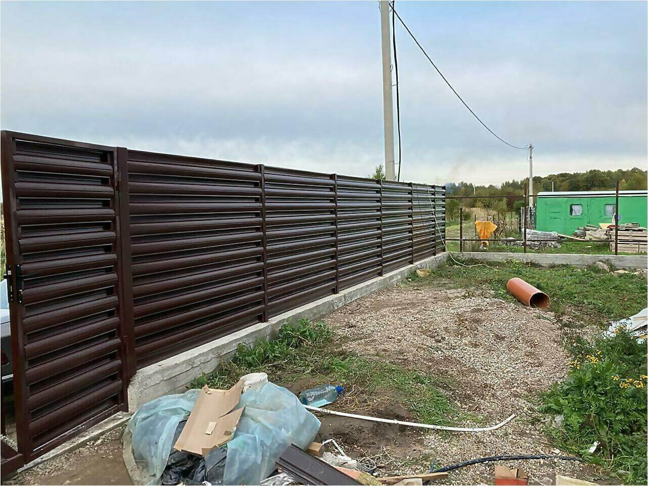 Забор из штакетника 85м фото6 в Красноярске