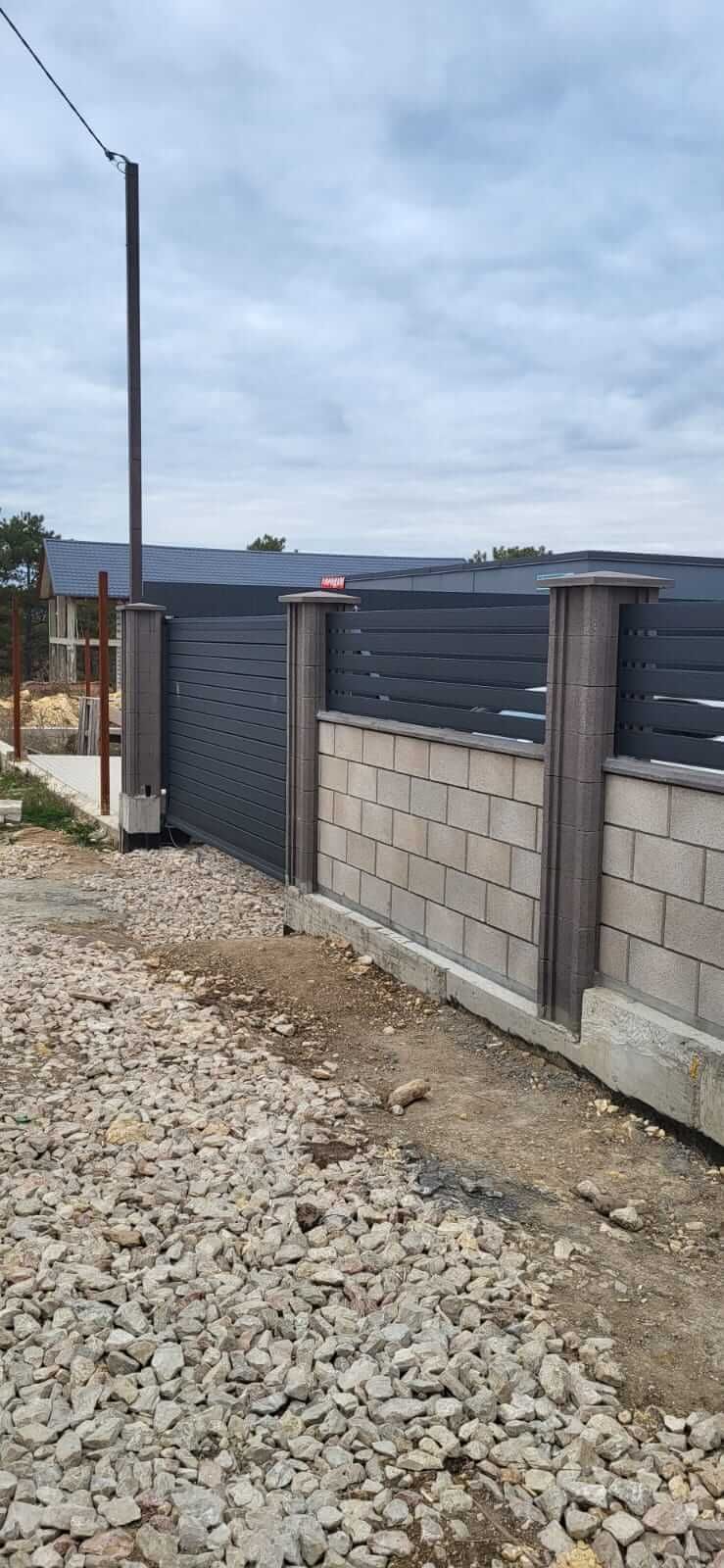 Забор-ранчо из металлопланкена 28м RAL7024 Серый Графит МАТТЕ фото 2 в Красноярске