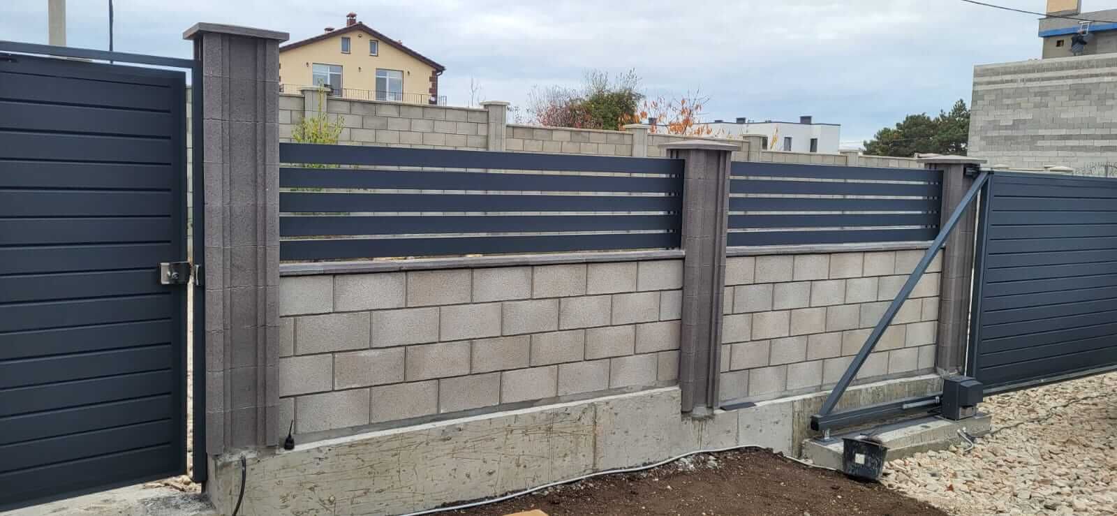 Забор-ранчо из металлопланкена 28м RAL7024 Серый Графит МАТТЕ в Красноярске