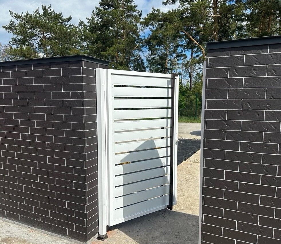 Калитка из металлопланкена RAL9003 Белый фото 4 в Красноярске