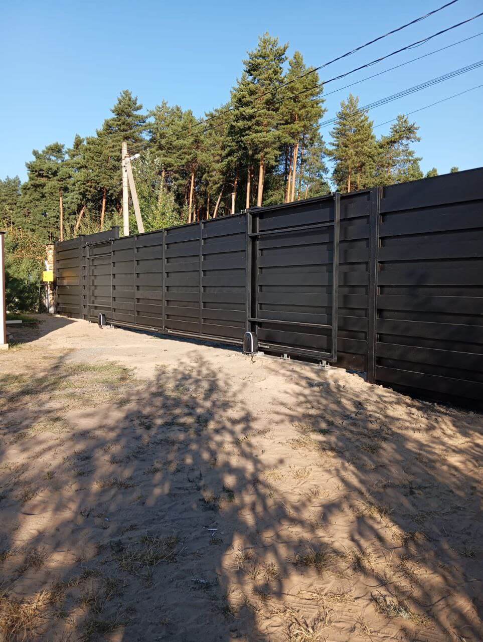 Забор-ранчо из металлопланкена 37м RAL9005 Черный МАТТЕ фото 2 в Красноярске