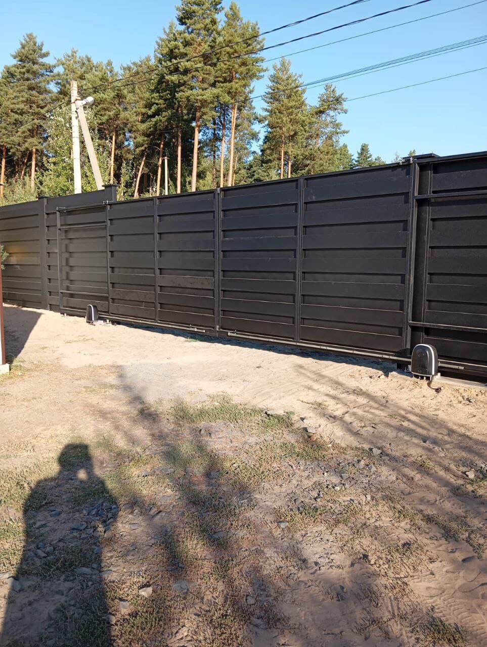 Забор-ранчо из металлопланкена 37м RAL9005 Черный МАТТЕ фото 1 в Красноярске