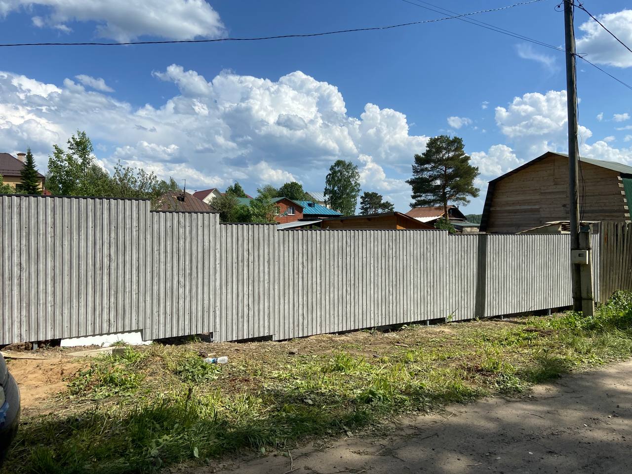 Забор из профнастила НС-10 42м Светлая Береза SteelArt фото 8 в Красноярске