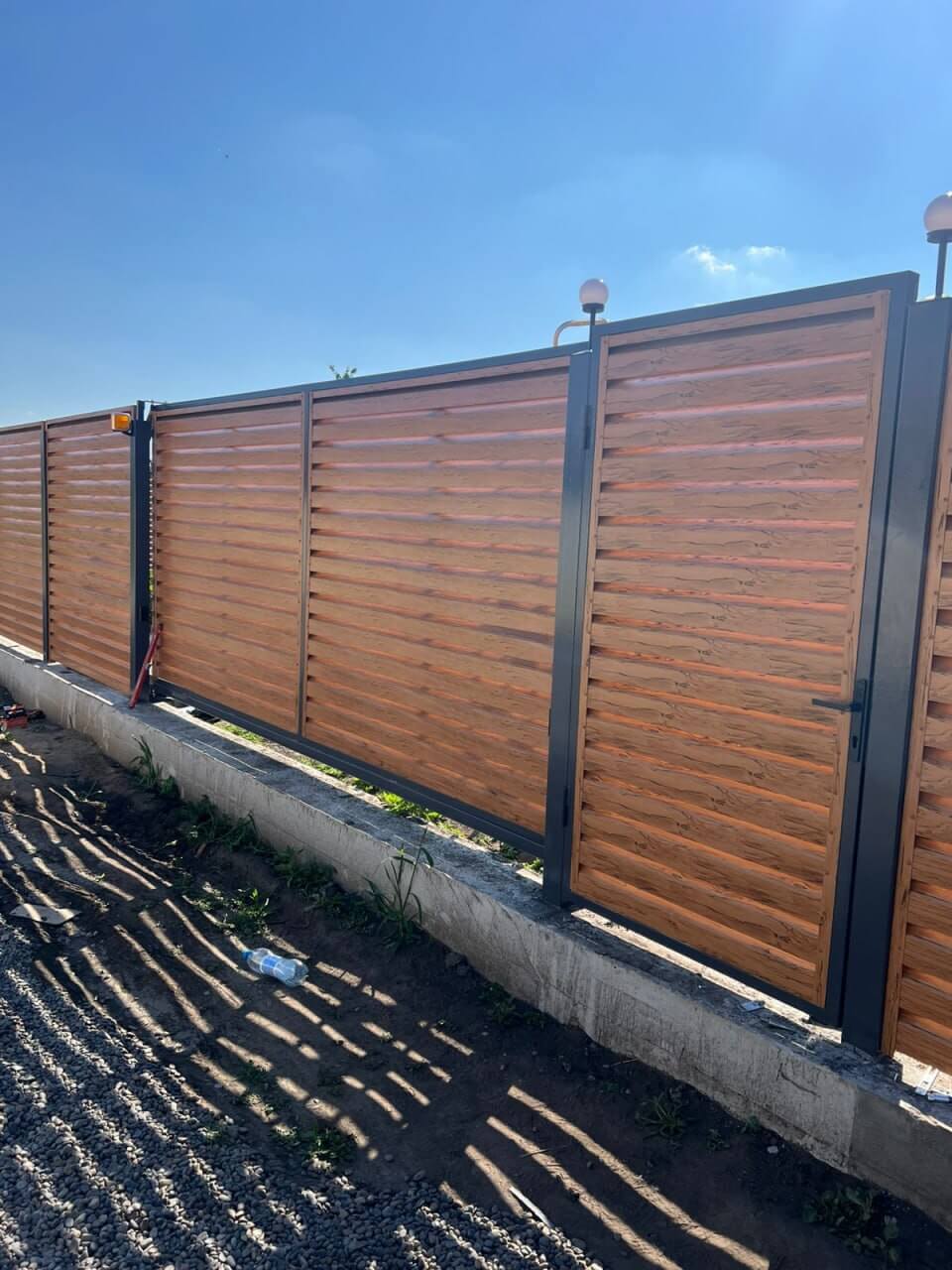 Забор-жалюзи из ламелей Хай-Тек 57м Кипарис 2xPrintech двусторонний в Красноярске