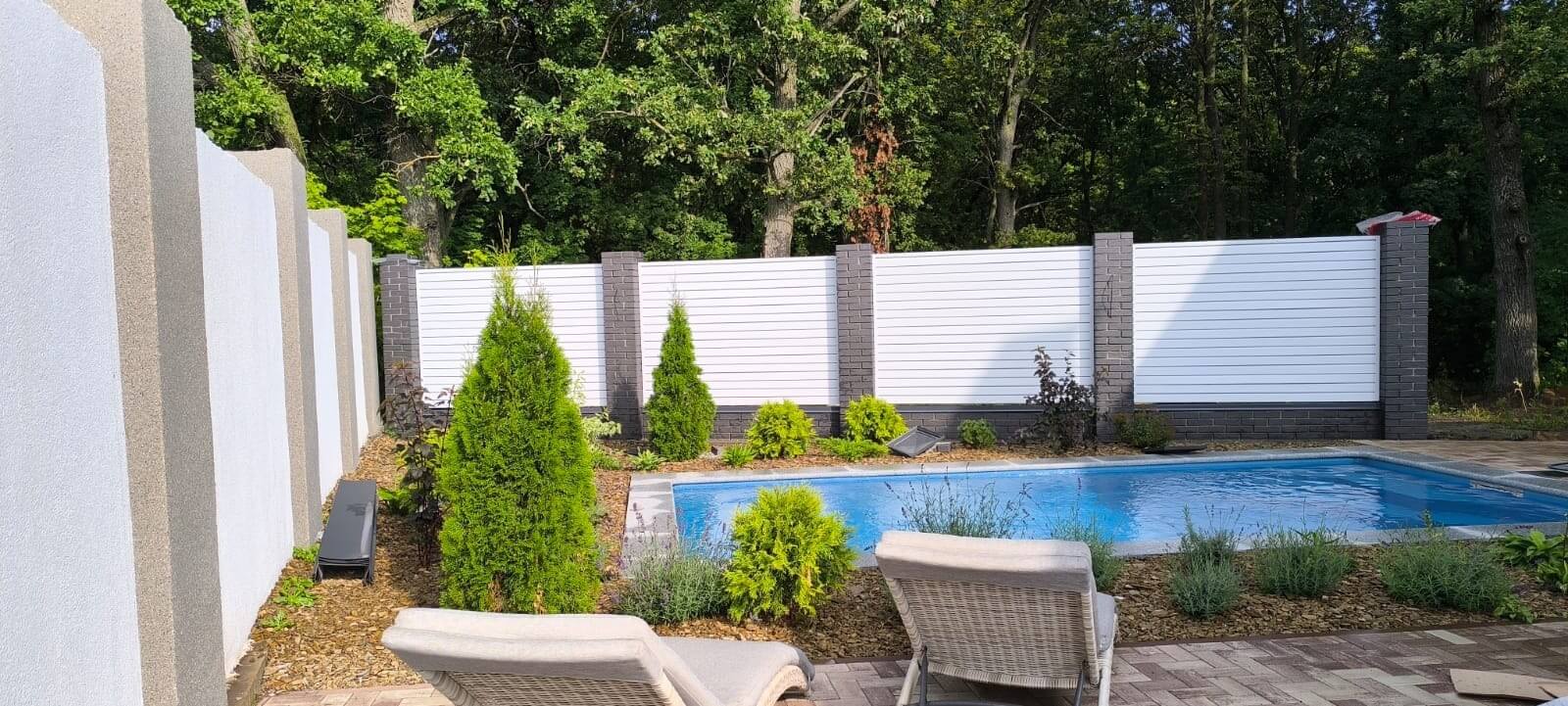 Забор-жалюзи из ламелей Хай-Тек 54м RAL9003 Белый фото 1 в Красноярске