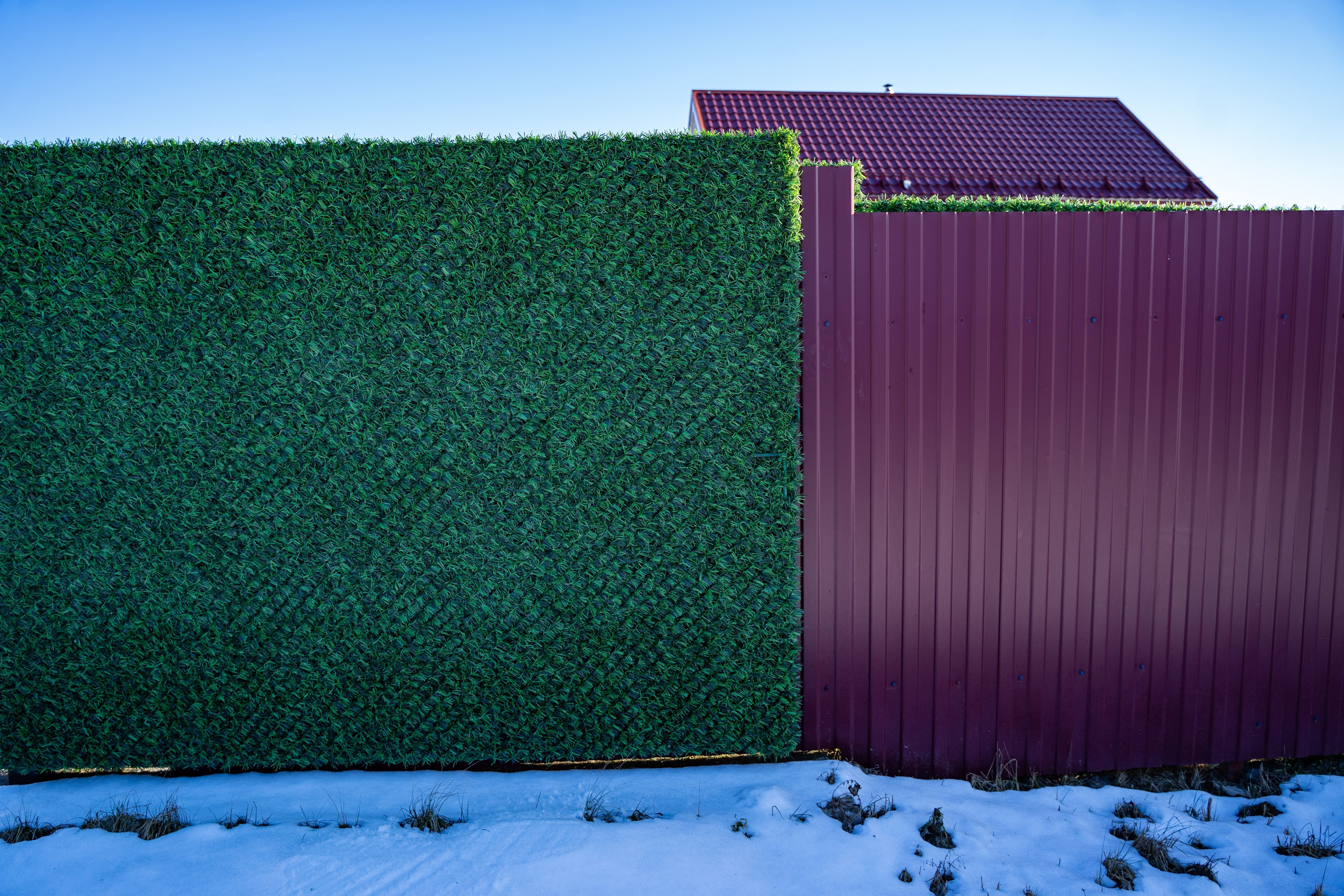 Вечнозеленый забор Grass Fence рулон 2м фото 2 в Красноярске