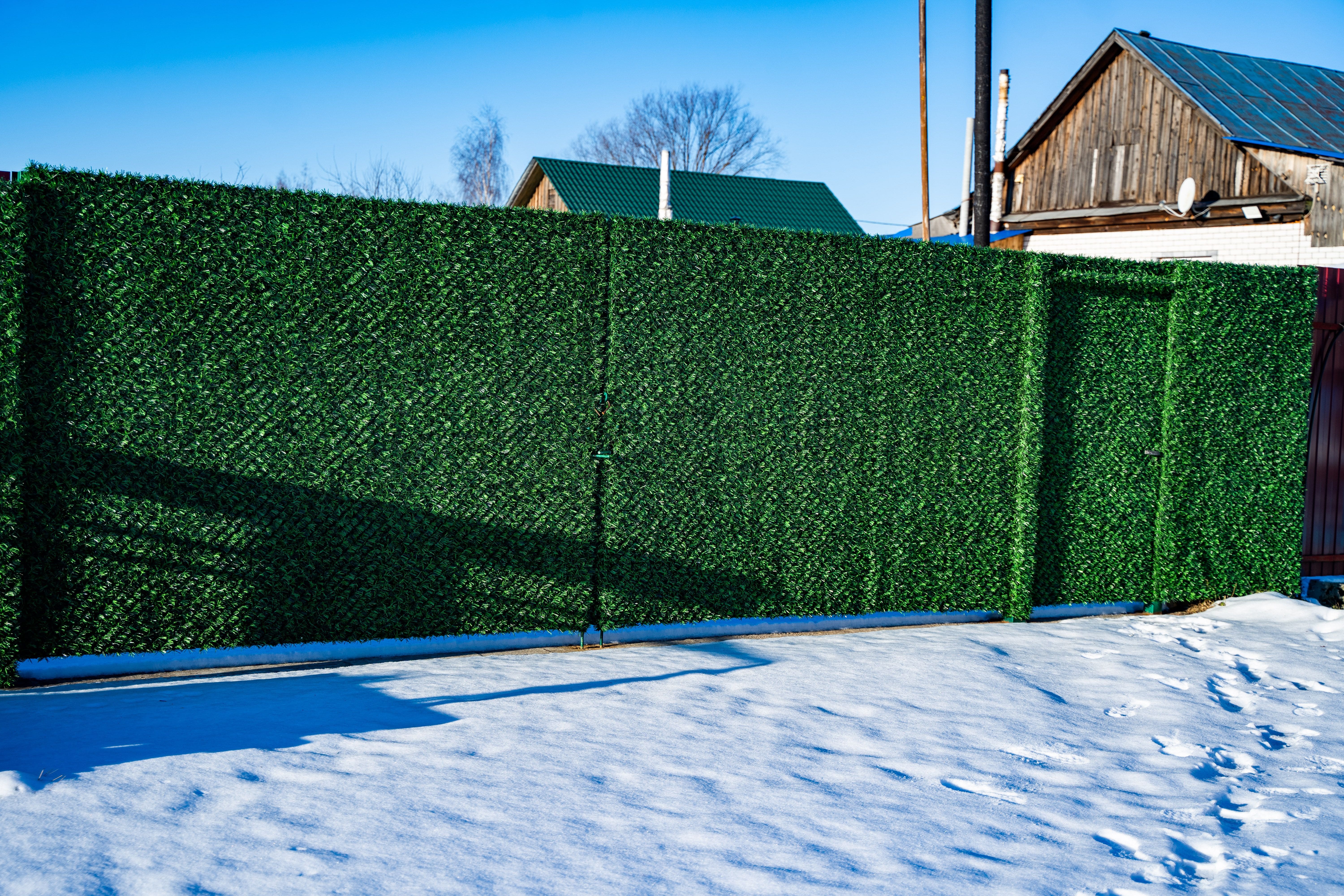 Вечнозеленый забор Grass Fence рулон 2м фото 4 в Красноярске