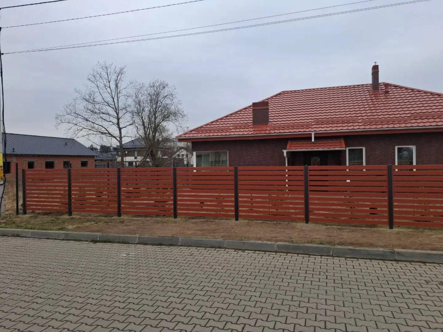 Забор-ранчо из металлопланкена 18м RAL8004 Терракотовый фото 3 в Красноярске