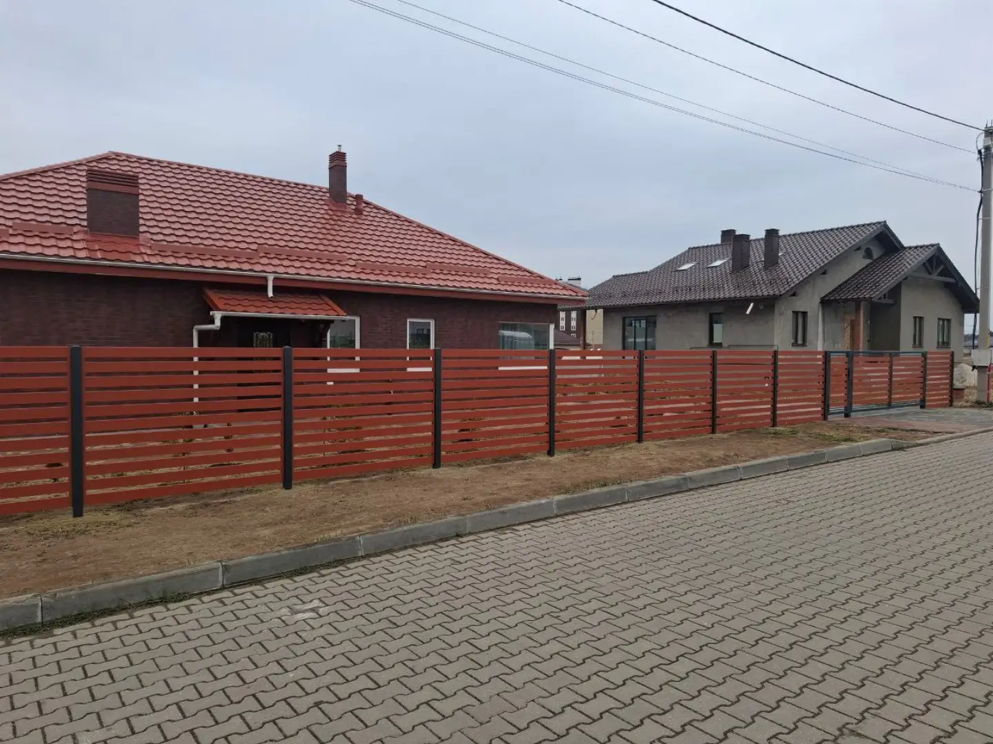 Забор-ранчо из металлопланкена 18м RAL8004 Терракотовый фото 1 в Красноярске